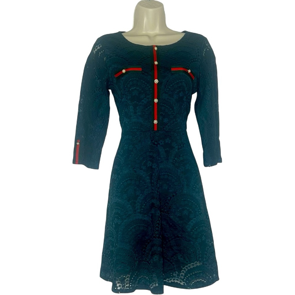 Metisu Green Lace Dress Size S